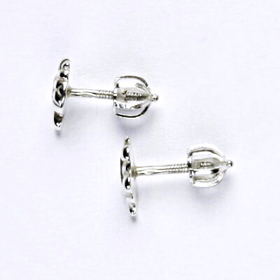 Stříbrné náušnice, želvy, náušnice ze stříbra, na šroubek, želva, NŠ 924