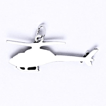 Stříbrný přívěšek, vrtulník,přívěšek ze stříbra s patinou,P 1332 