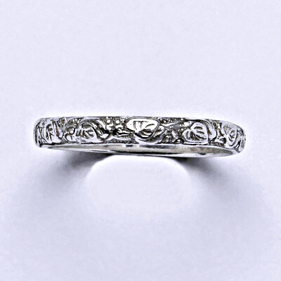 Stříbrný prsten s lipovými listy,prsten T 933