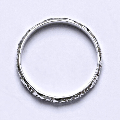 Stříbrný prsten s lipovými listy,prsten T 933