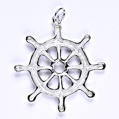 Stříbrný přívěsek kormidlo, přívěsek ze stříbra, P 960