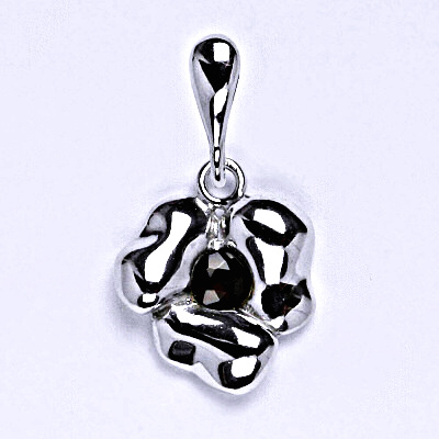 Stříbrný přívěsek granát,přívěsek ze stříbra, P 1476/22 