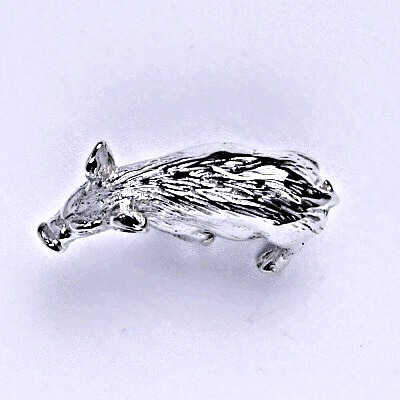 Stříbrná figurka,prase divoké,divočák,figurka ze stříbra,F 0004