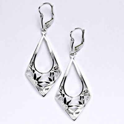 Stříbrné náušnice na patent,náušnice ze stříbra, NK 987/20