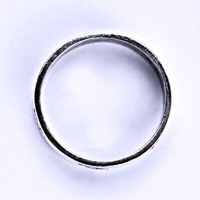 Stříbrný prstýnek s patinou, psí tlapky prsten T 1335