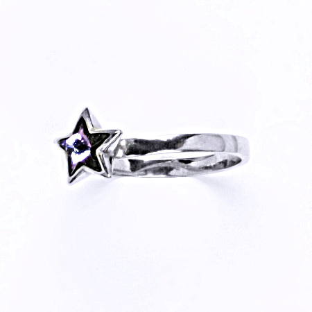 Prsten stříbrný s krystalem swarovski vitrail light,šperk T 1326