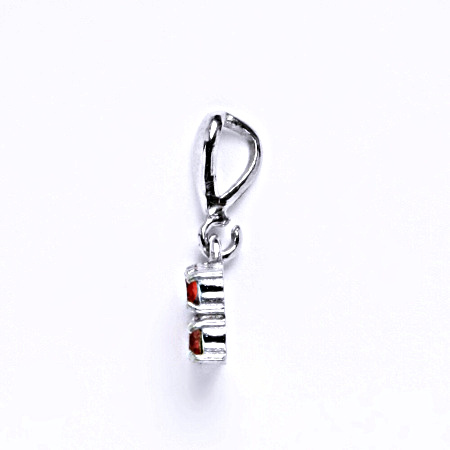 Stříbrný přívěšek se swarovski krystalem paparadscha,šperk P 1324/22