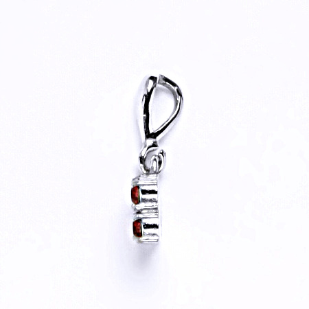 Stříbrný přívěšek se swarovski krystalem indian pink,šperk P 1324/22