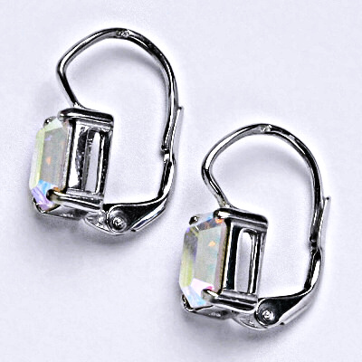 Stříbrné náušnice se Swarovski AB krystalem, NK 1446
