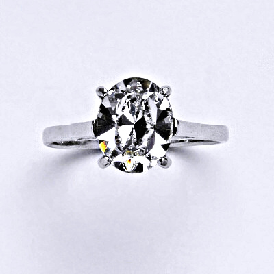 Stříbrný prsten se Swarovski čirým krystalem, T 1467