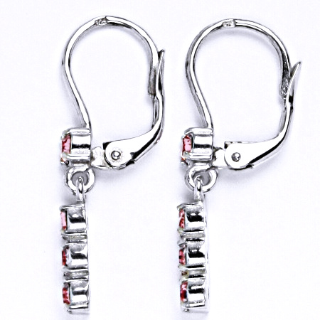 Náušnice s krystalem Swarovski light rose,šperk,přívěšek ze stříbra, NK 1323V 1339