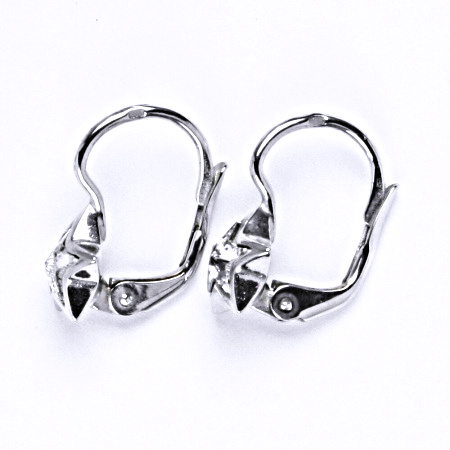 Stříbrné náušnice s čirým krystalem swarovski, NK 1366