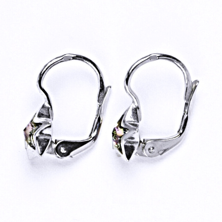 Stříbrné náušnice s krystalem swarovski Vitrail light, NK 1366