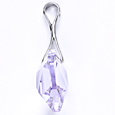 Stříbrný přívěšek s krystalem Swarovski violet, P 1295
