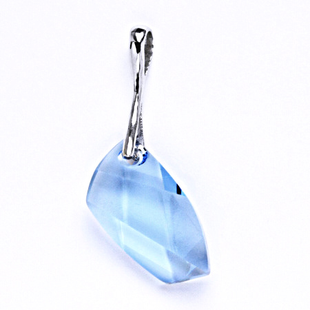 Stříbrný přívěšek s krystalem Swarovski akvamarín, P 1295
