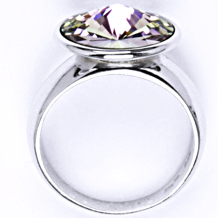 Stříbrný prsten , Swarovski krystal vitrail light - T 1372
