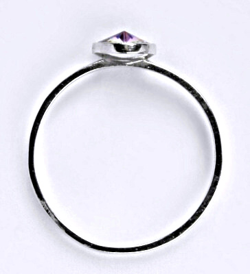 Stříbrný prsten se Swarovski krystalem vitrail light, T 1336