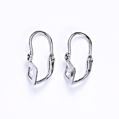 Dětské náušničky stříbrné s čirým zirkonem, NK 1350 