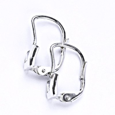 Sříbrné náušnice, čirý zikon, náušnice ze stříbra, NK 1128 BZ