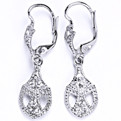 Stříbrné náušnice s čirými zirkony NK NK 1208/12