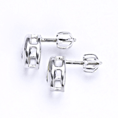 Stříbrné náušnice s akvamarínem, náušnice ze stříbra  NŠ 1053 A