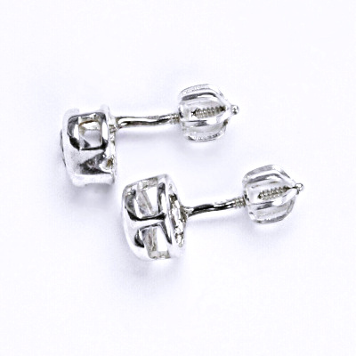 Stříbrné náušnice se zirkonem lavender, náušnice ze stříbra NŠ 1003 L