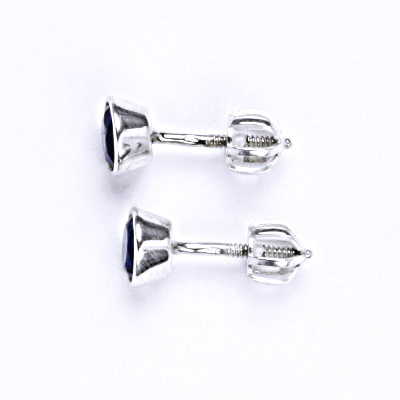 Stříbrné náušnice se spinelem, náušnice ze stříbra NŠ 1052 S