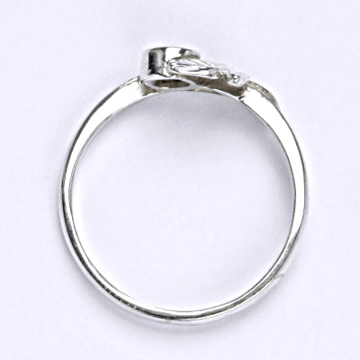 Stříbrný prsten s čirým zirkonem,prsten ze stříbra T 1064 