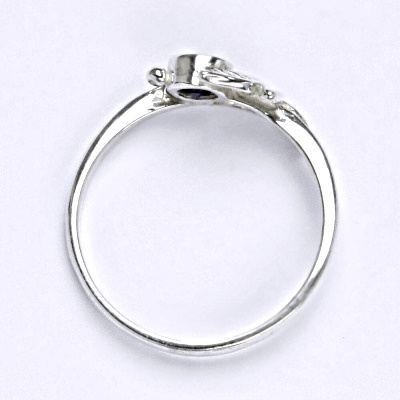 Zlatý prsten, zirkon spinel , bílé i žluté zlato - T 1064 