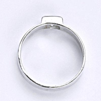 Stříbrný prsten s akvamarínem,prsten ze stříbra T 1062 A