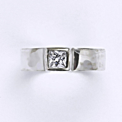 Stříbrný prsten se zirkonem lavender,prsten ze stříbra T 1062 L