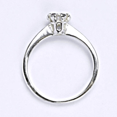 Stříbrný prsten s akvamarínem,prsten ze stříbra T 1058 A