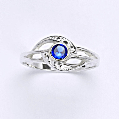 Zlatý prsten, zirkon spinel ,bílé i žluté zlato - T 1041 S