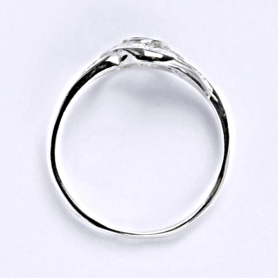 Zlatý prsten, zirkon spinel ,bílé i žluté zlato - T 1041 S