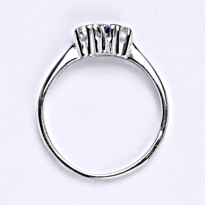 Stříbrný prsten s ametystem,prsten ze stříbra, T 1222