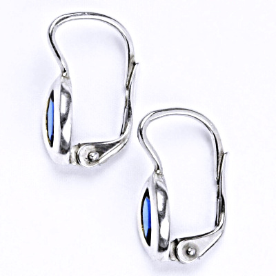 Náušnice stříbrné na patent se spinelem NK 1119 S