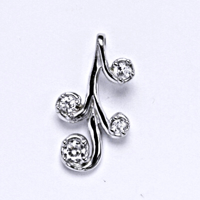 Stříbrný přívěšek s čirými zirkony P 1425