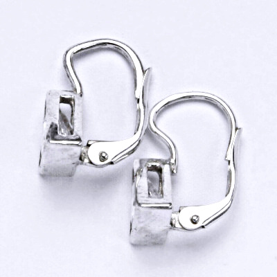 Stříbrné náušnice s čirými zirkony, NK 1038