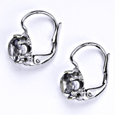 Stříbrné náušnice se syntetický alexandrid, NK 1429