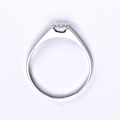 Stříbrný prsten se syntetickým čirým zirkonem,prsten ze stříbra,T 1442