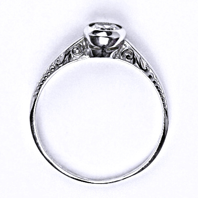 Zlatý prsten , bílé i žluté zlato ,čirý zirkon - T 1443