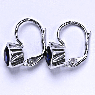 Zlaté náušnice kytička , bílé i žluté zlato , zirkon spinel - NK 1271 