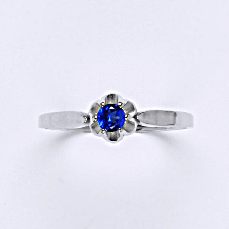 Stříbrný prsten se syntetickým zirkonem spinel T 1368 