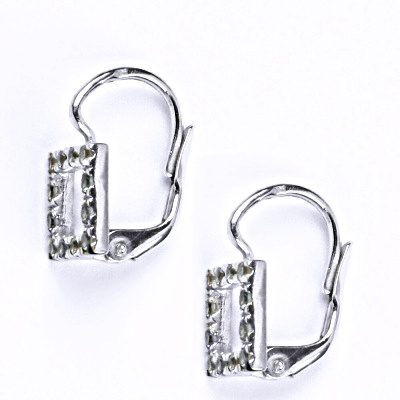 Stříbrné náušnice se syntetikými akvamaríny,náušnice ze stříbra, NK 1403 