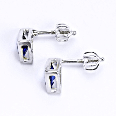 Stříbrné náušnice na šroubek se spinelem NŠ 1076 S