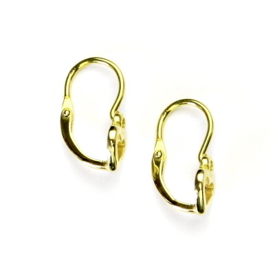 Zlaté dětské náušnice, žluté zlato, srdíčka, náušnice ze zlata, NK 935