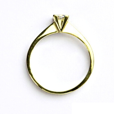 Zlatý prsten, čirý zirkon, žluté i bílé zlato - T 1223