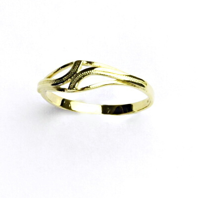 Zlatý prsten, žluté zlato, prstýnek ze zlata, T 810