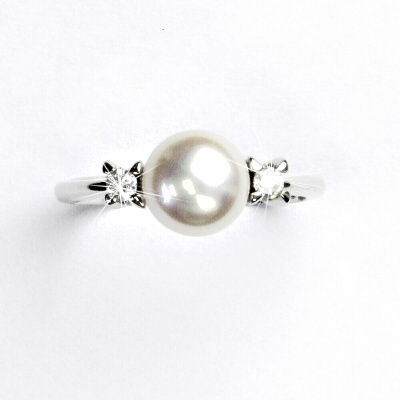 Zlatý prsten, přírodní říční perla bílá, bílé i žluté zlato - T 1207 