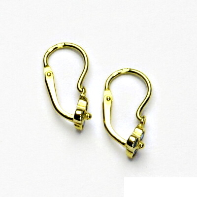 Zlaté náušnice, spinel, žluté zlato, dětské náušnice VE 198